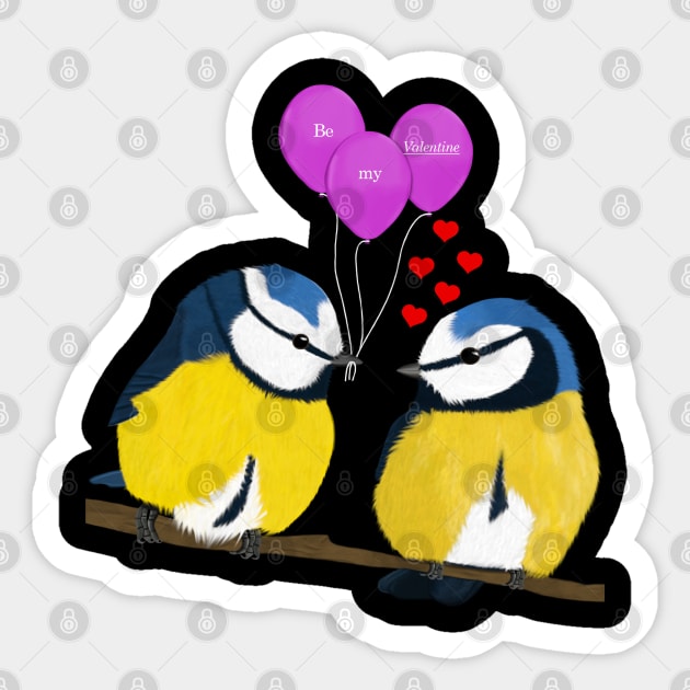 Valentine's Day Gift Bird Illustration Sticker by jzbirds